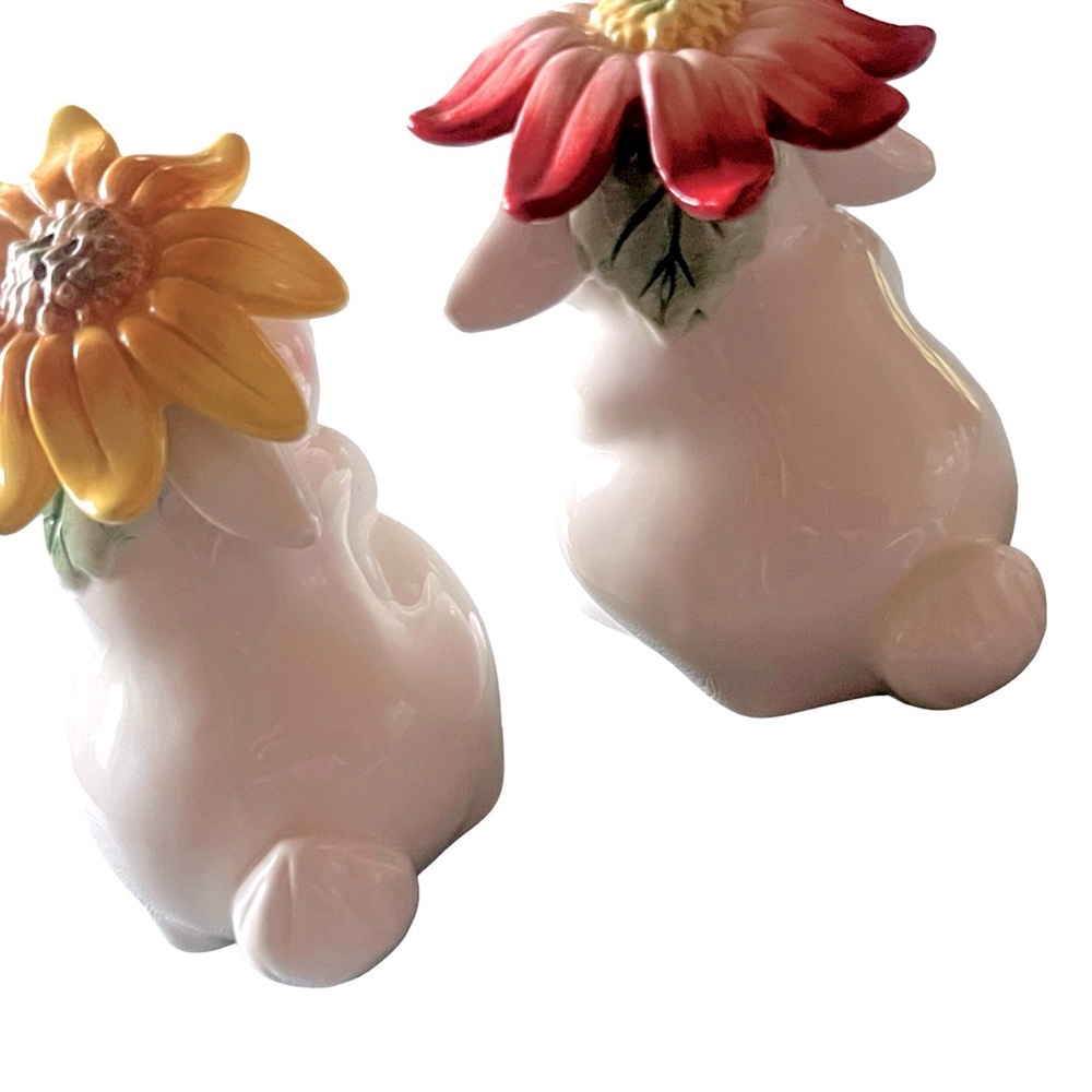 EUC Fitz & Floyd Bunny Salt and Pepper Shaker Set - Picture 2 of 6